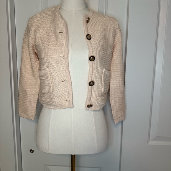 Walter Baker NWT Size XS Janis Cardigan  Cream - Picture 4 of 4